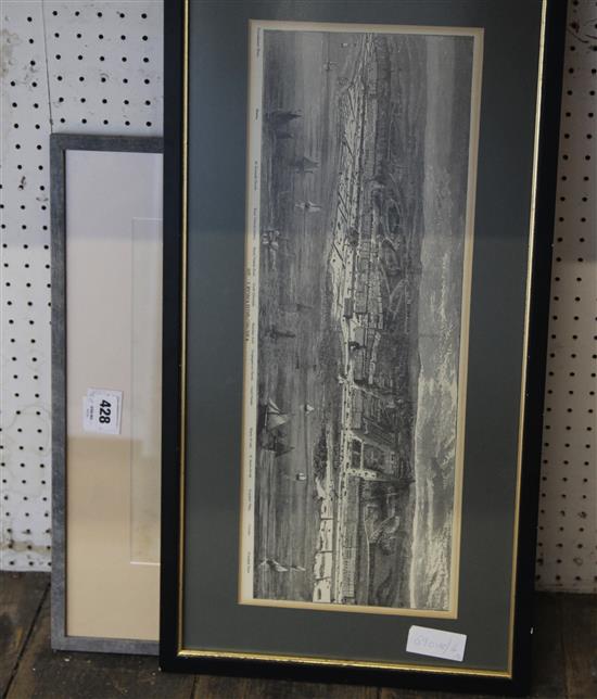 Millet etching  and St Leonards engraving